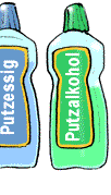 Putzessig und Putzalkohol