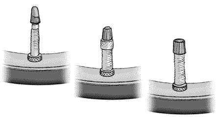 Les 3 valves de vélo les plus courantes