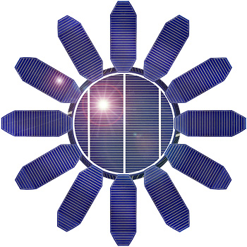Sonne-förmige photovoltaik-Anlage